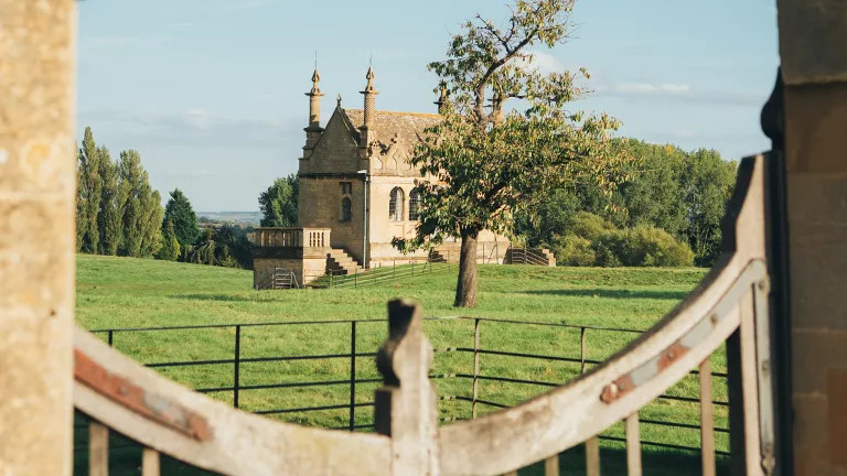 A view of a castle in Britain.
