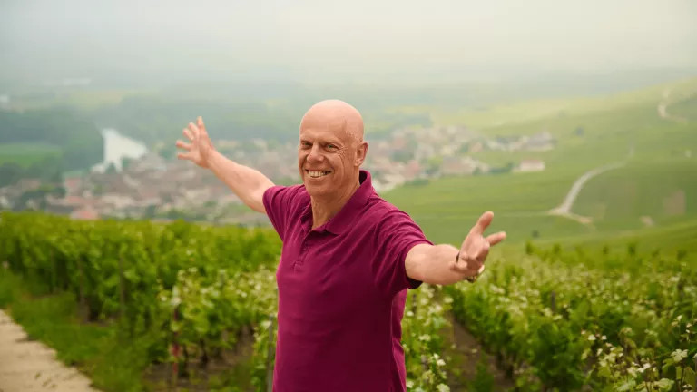 Tour leader showing us the scenary