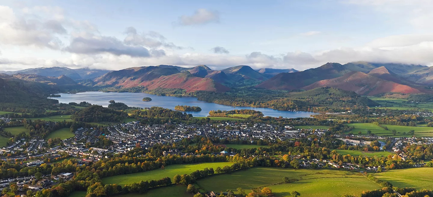  A view of the Lake District. 
