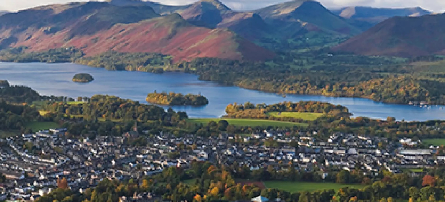 A view of the Lake District.