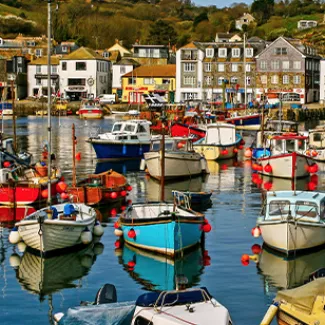 An image of a Cornish port.