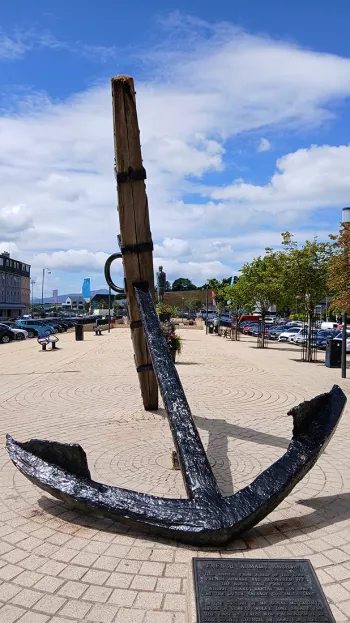 A view of the Anchor from the HMS Conway in Cork.