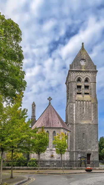A view of St Columba's Church of Ireland in the town of Ennis.
